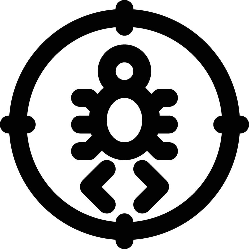 Bug Tracking, Debugging, Bugs Outline Icon vector