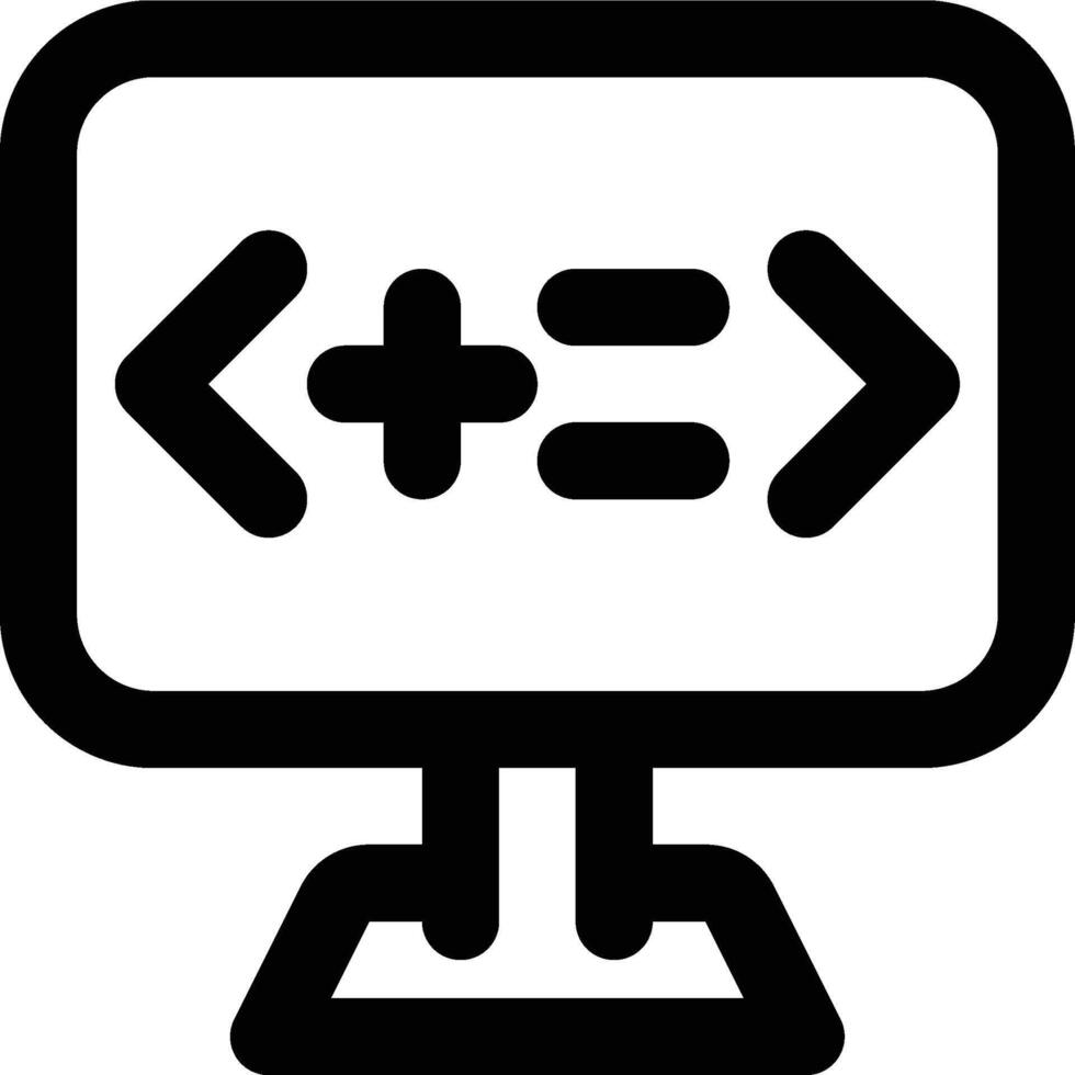 Addition, Operator, Math Outline Icon vector