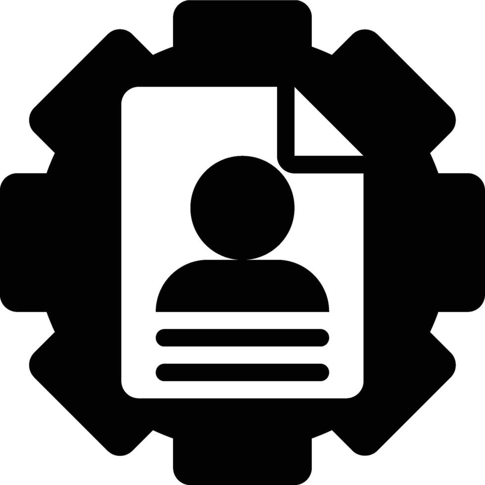 Data Engineer, Data Scientist, Machine Learning Glyph Solid Icon vector
