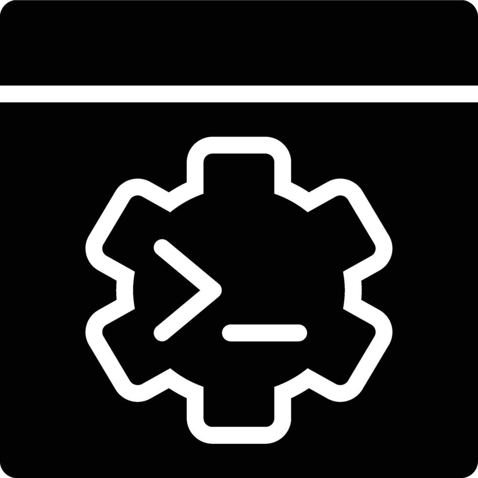 Batch File, Batch, Batch Script Glyph Solid Icon vector