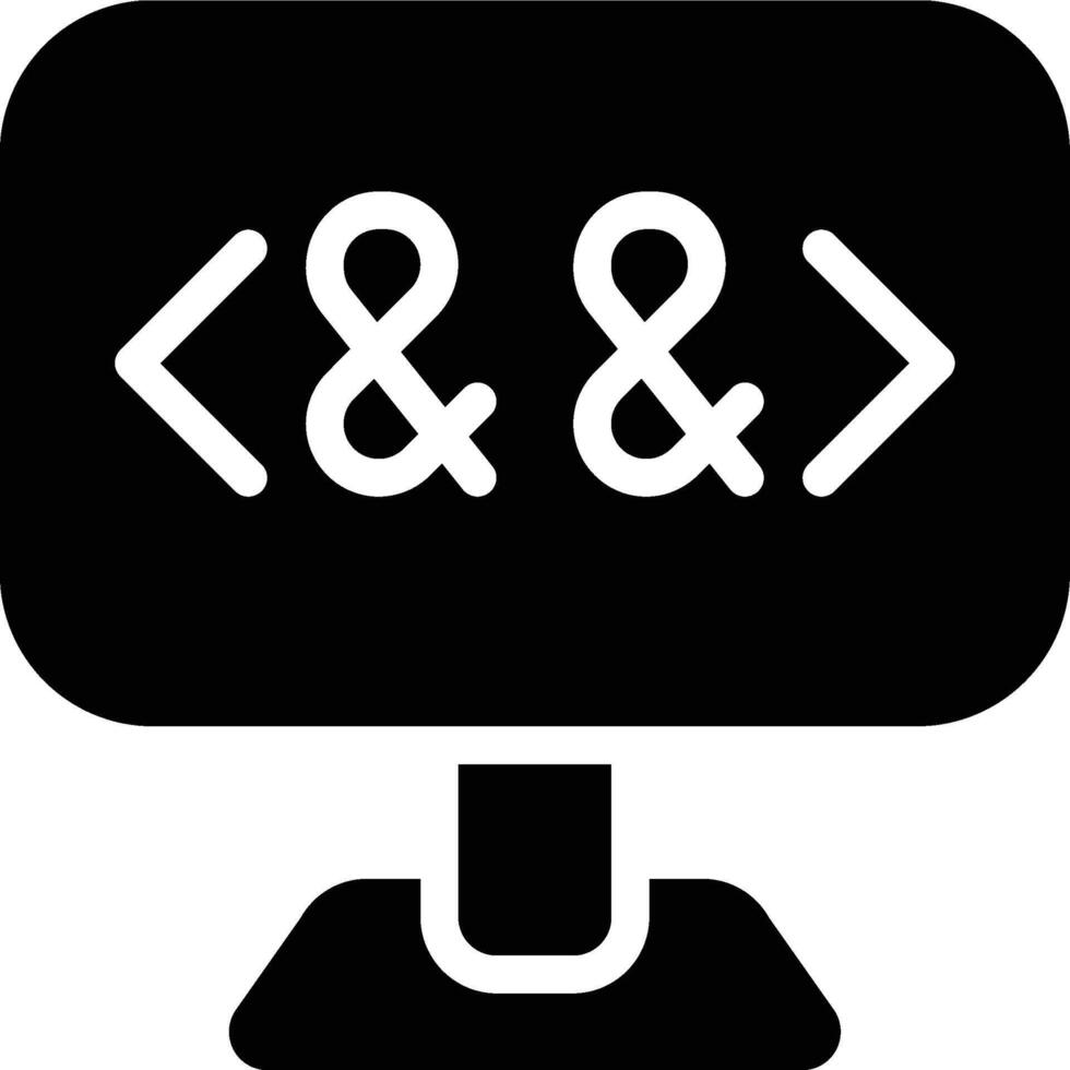 Boolean And, Boolean, And Glyph Solid Icon vector