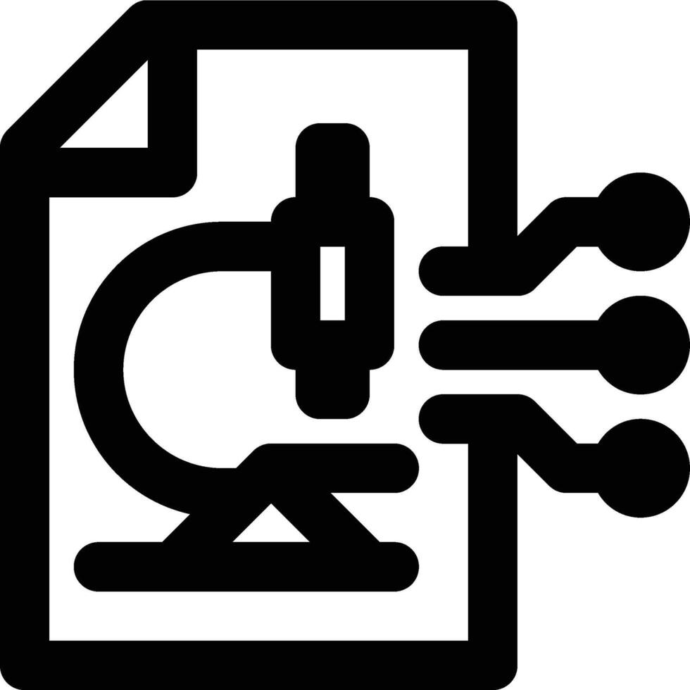 Biology, Microscope, Research Outline Icon vector