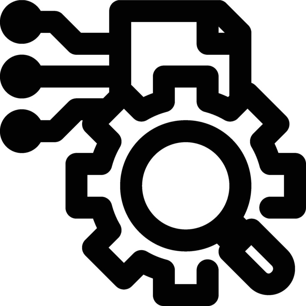 Search Engines, SEO, Data Analysis Outline Icon vector