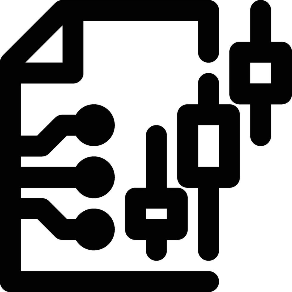 Stock Market, Forecasting, Prediction Outline Icon vector