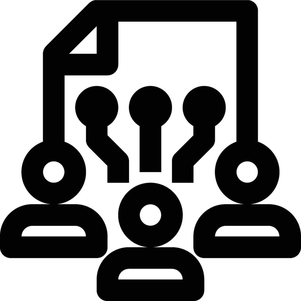 Social Media, Social Network, Social Networking Outline Icon vector