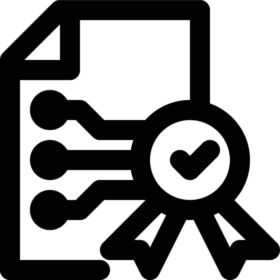 Warranty Analytics, Quality Analysis, Quality Control Outline Icon vector