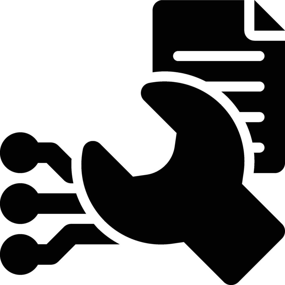 Mechanical Engineering, Engineering, Mechanics Glyph Solid Icon vector