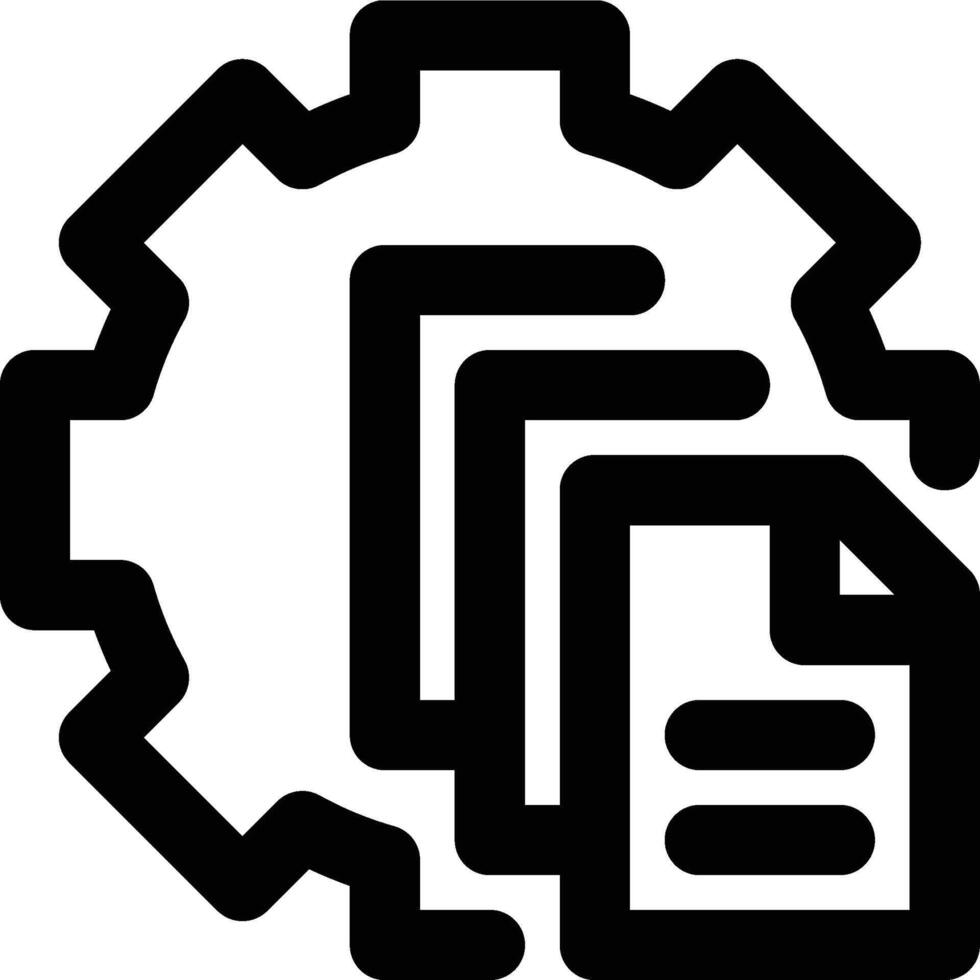 Data Engineering, Data Analysis, Data Science Outline Icon vector