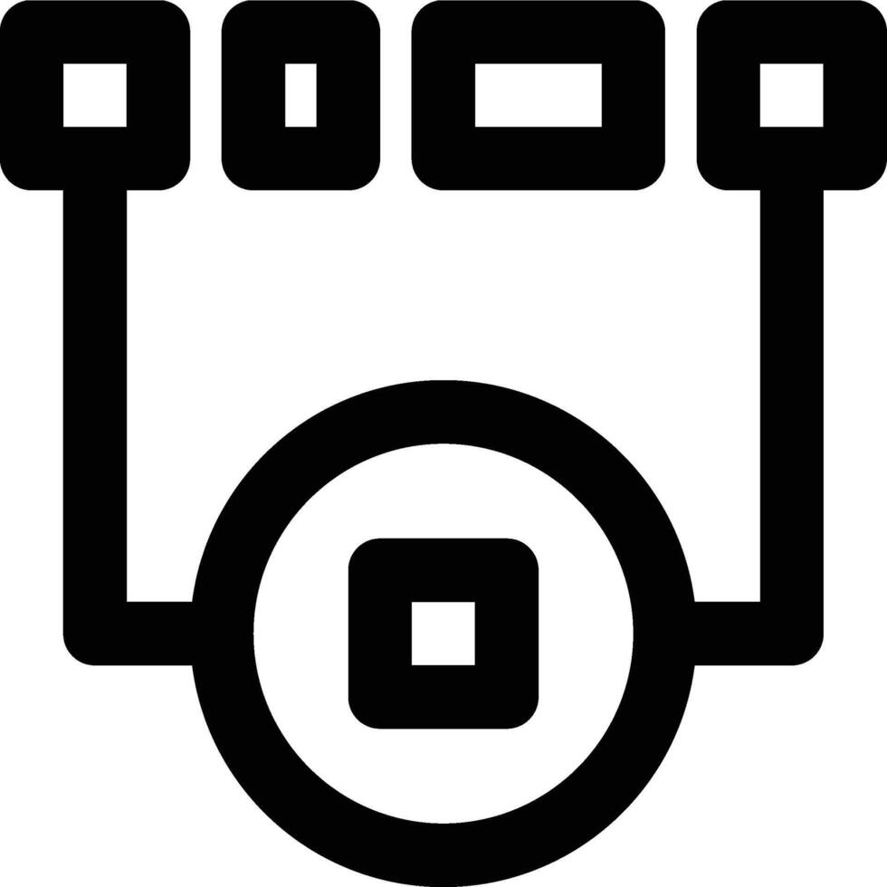 Mode, Most Common, Math Outline Icon vector
