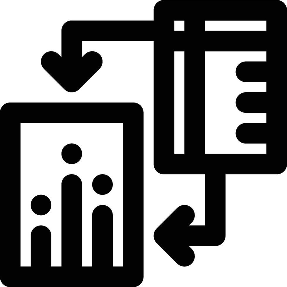 Pivot Table, Data Visualization, Data Outline Icon vector