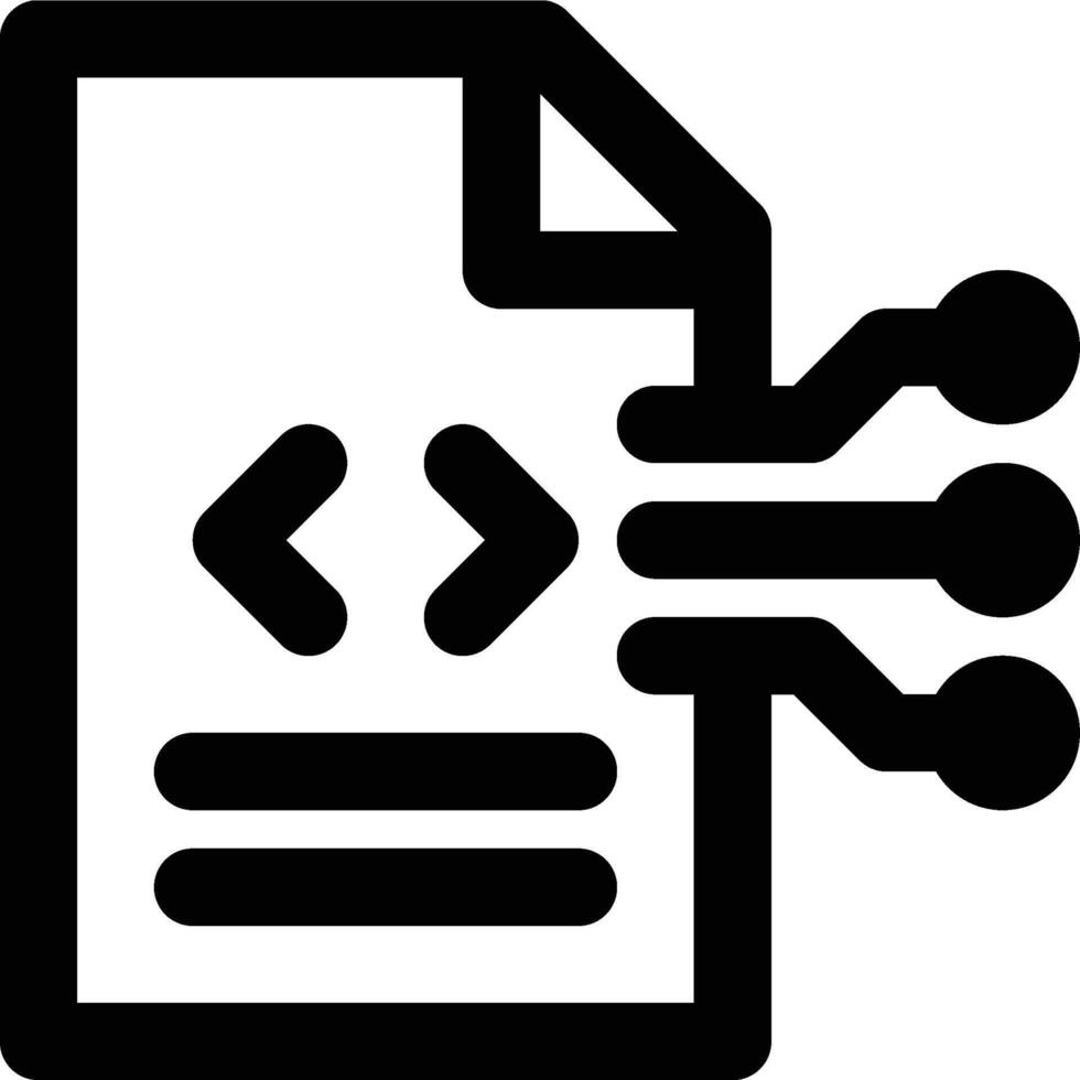 Data Science, Machine Learning, Artificial Intelligence Outline Icon vector