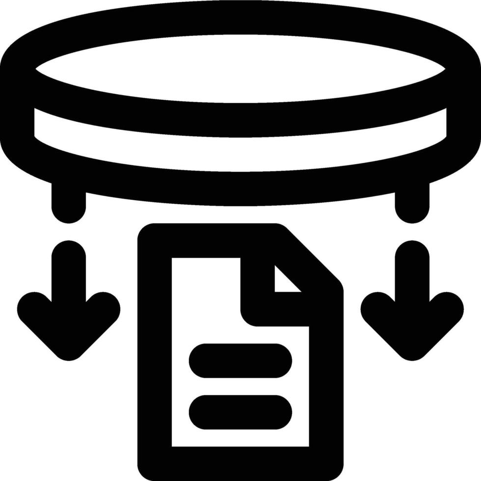 Data Extraction, Data, Extracting Outline Icon vector