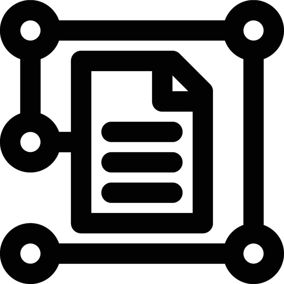 Data Modeling, Data Science, Data Analysis Outline Icon vector
