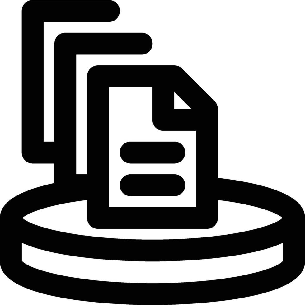 Big Data, Data Science, Data Outline Icon vector