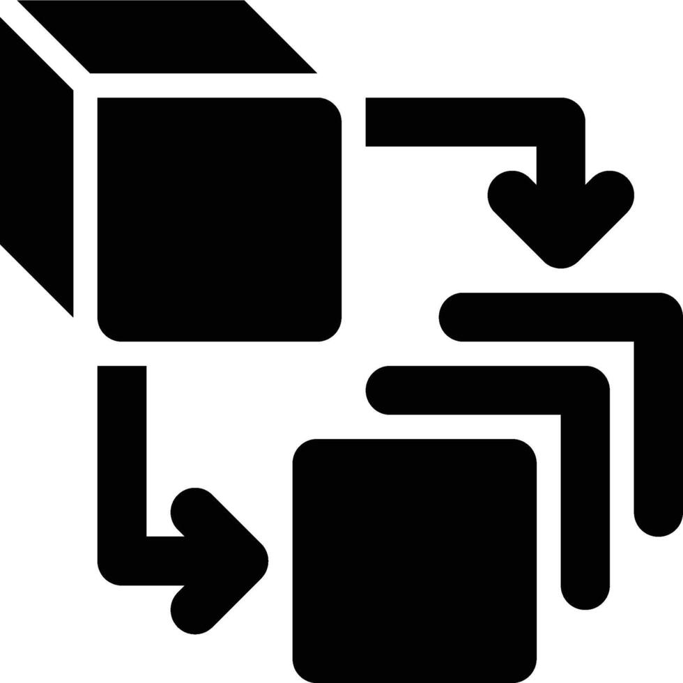 Dimension Reduction, Dimensionality Reduction, Reduction Glyph Solid Icon vector