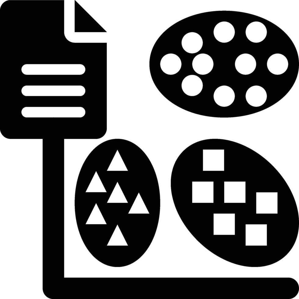 K-means, K Means, Clustering Glyph Solid Icon vector