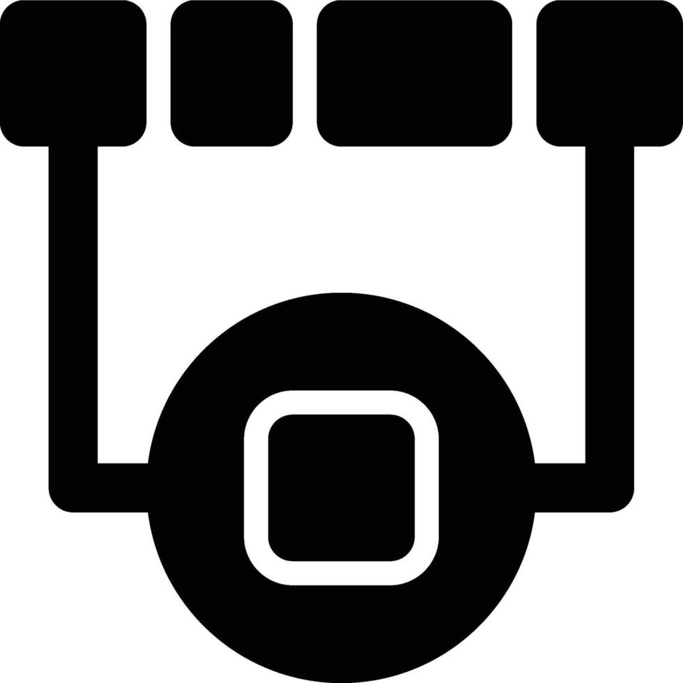 Mode, Most Common, Math Glyph Solid Icon vector