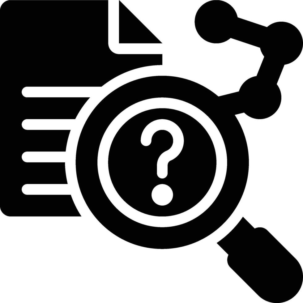 Predictive Analytics, Prediction, Data Science Glyph Solid Icon vector