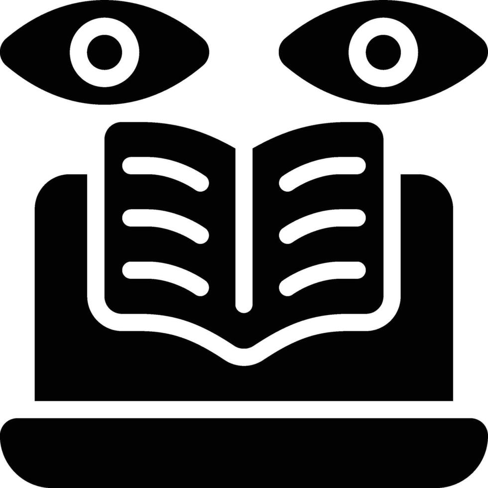 Supervised Learning, Machine Learning, Computer Science Glyph Solid Icon vector