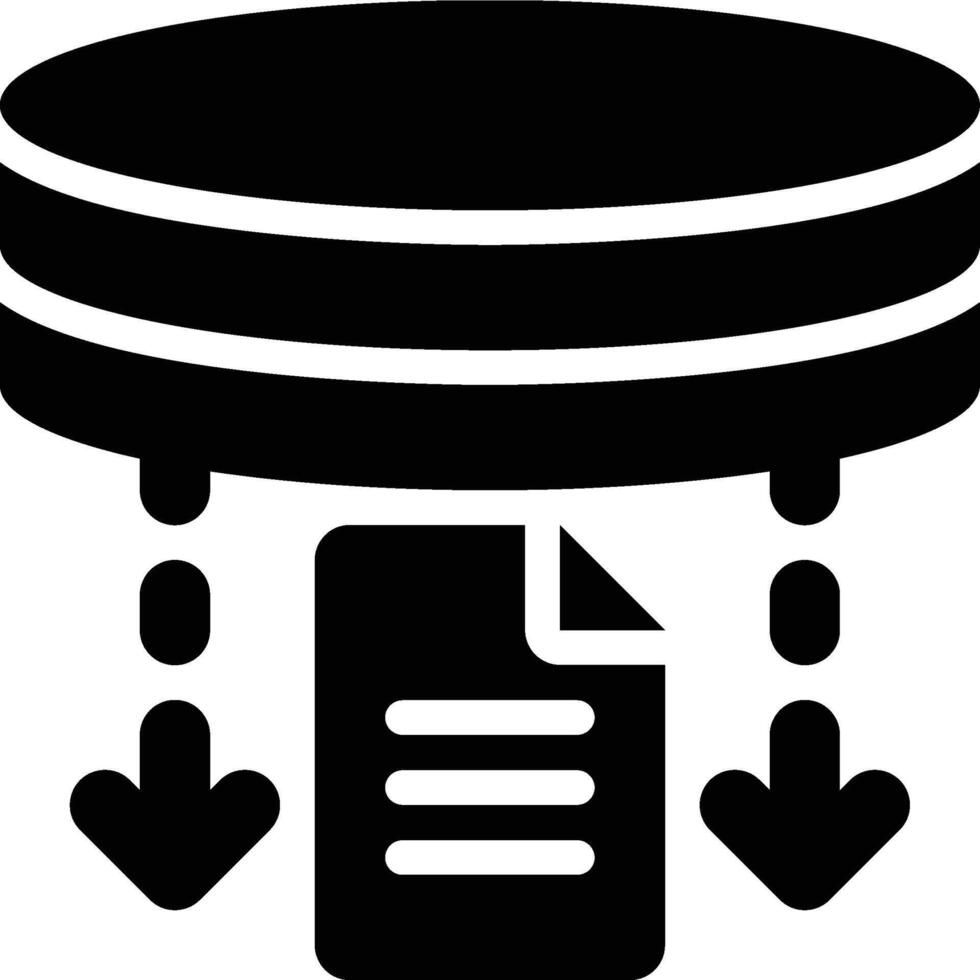 Data Extraction, Data, Extracting Glyph Solid Icon vector