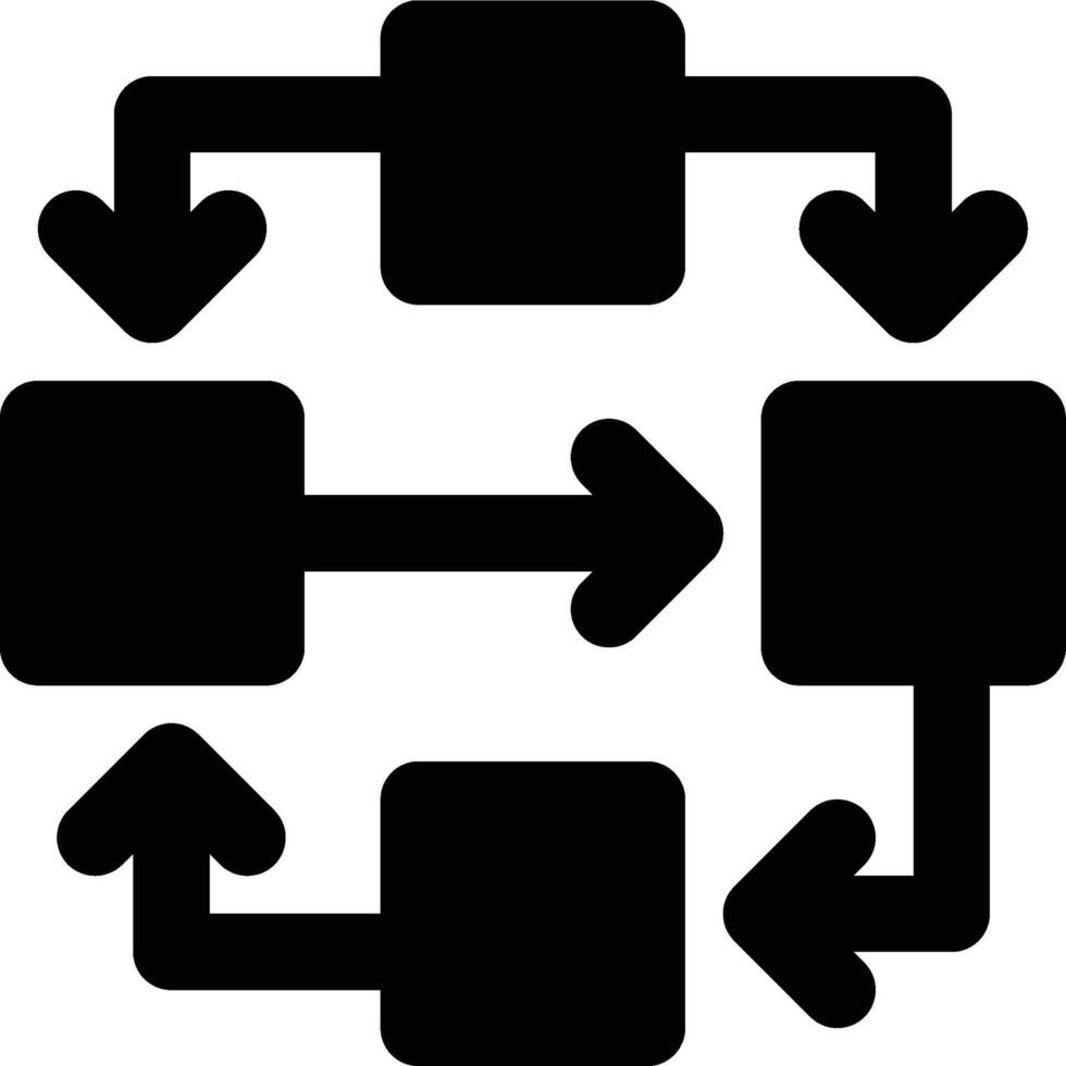 Bayesian Network, Bayes Theory, Bayesian Glyph Solid Icon vector