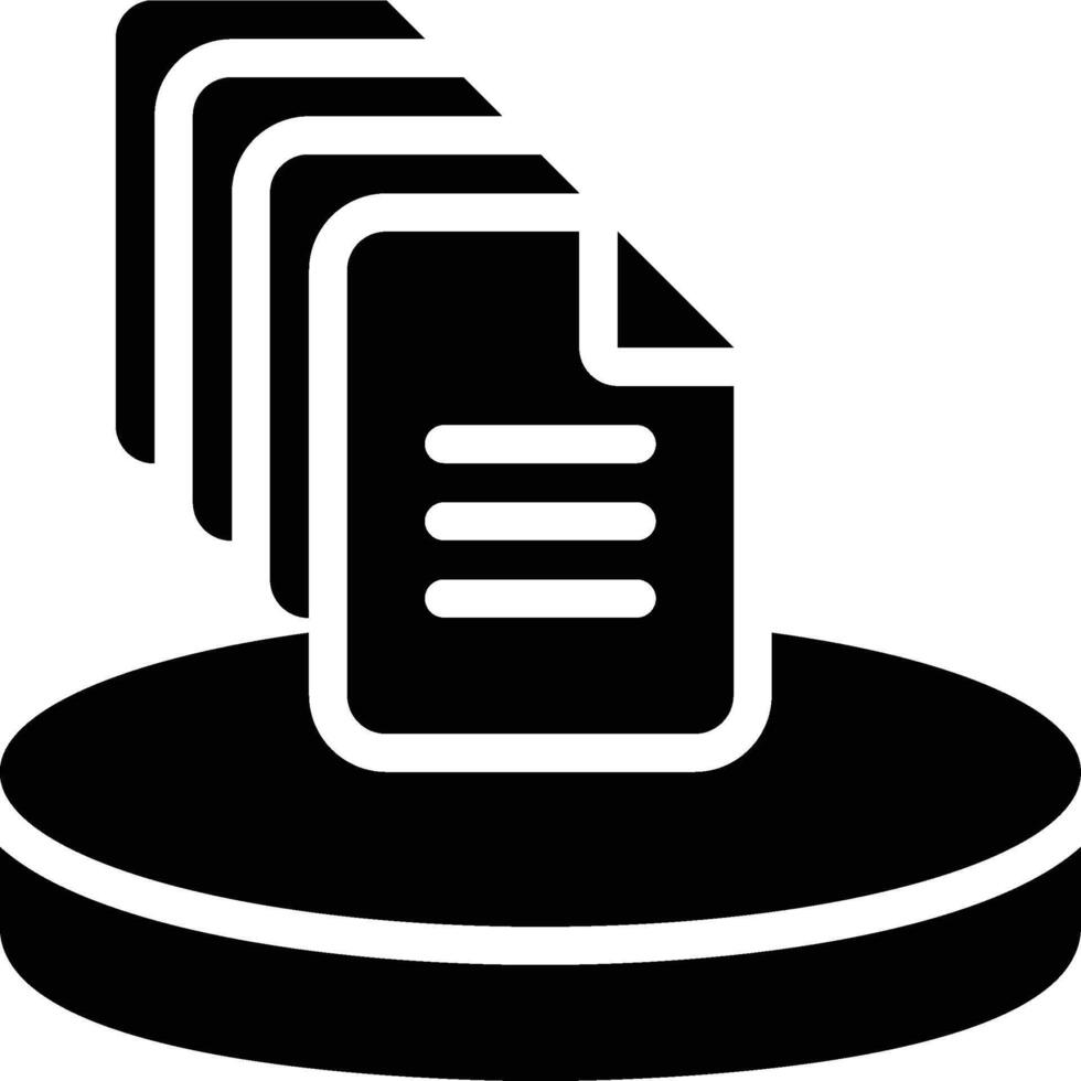 Big Data, Data Science, Data Glyph Solid Icon vector