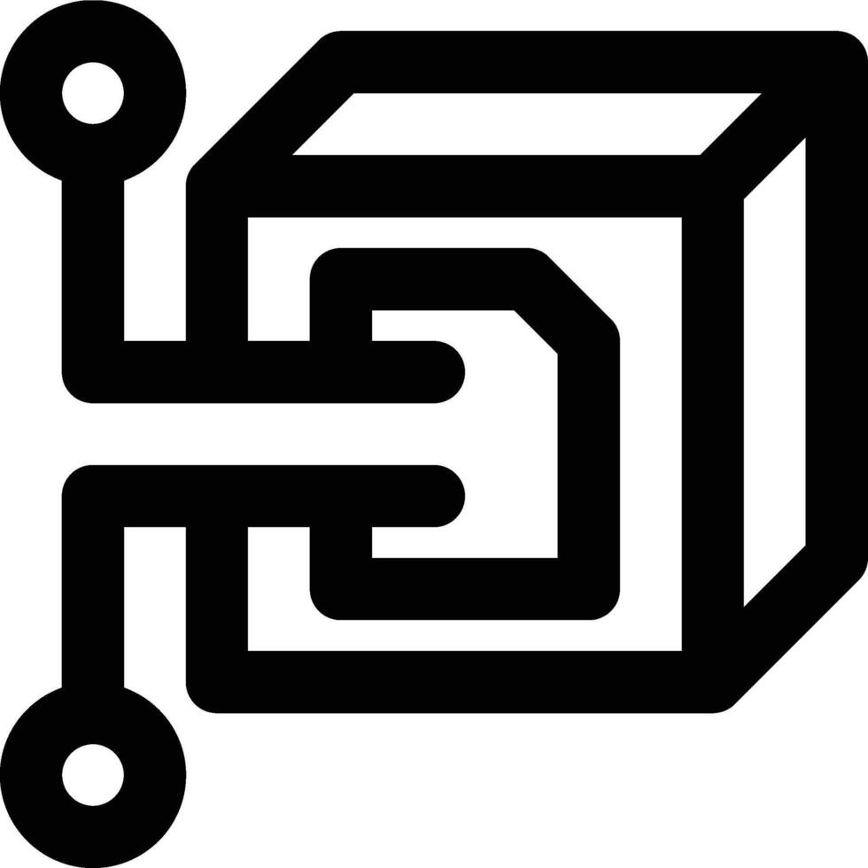 Blockchain Data, Block Chain, Blockchain Outline Icon vector