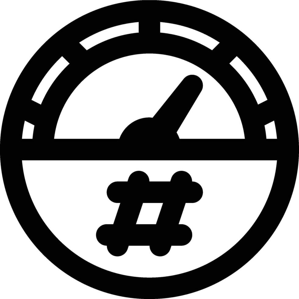 Hashrate, Hashing, Hash Rate Outline Icon vector