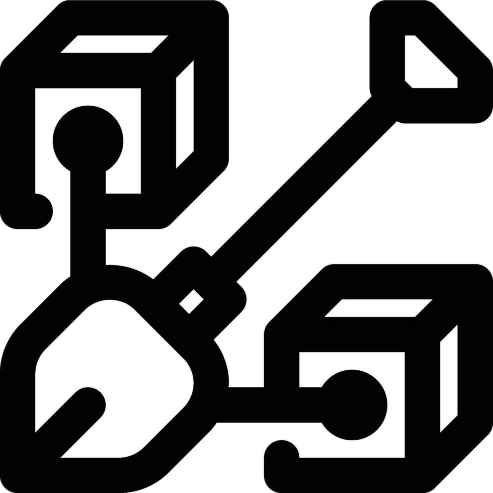 Mining, Blockchain Mining, Blockchain Outline Icon vector
