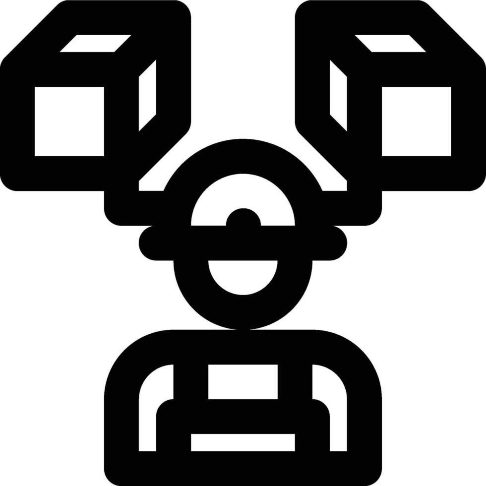 Miner, Mining, Blockchain Miner Outline Icon vector