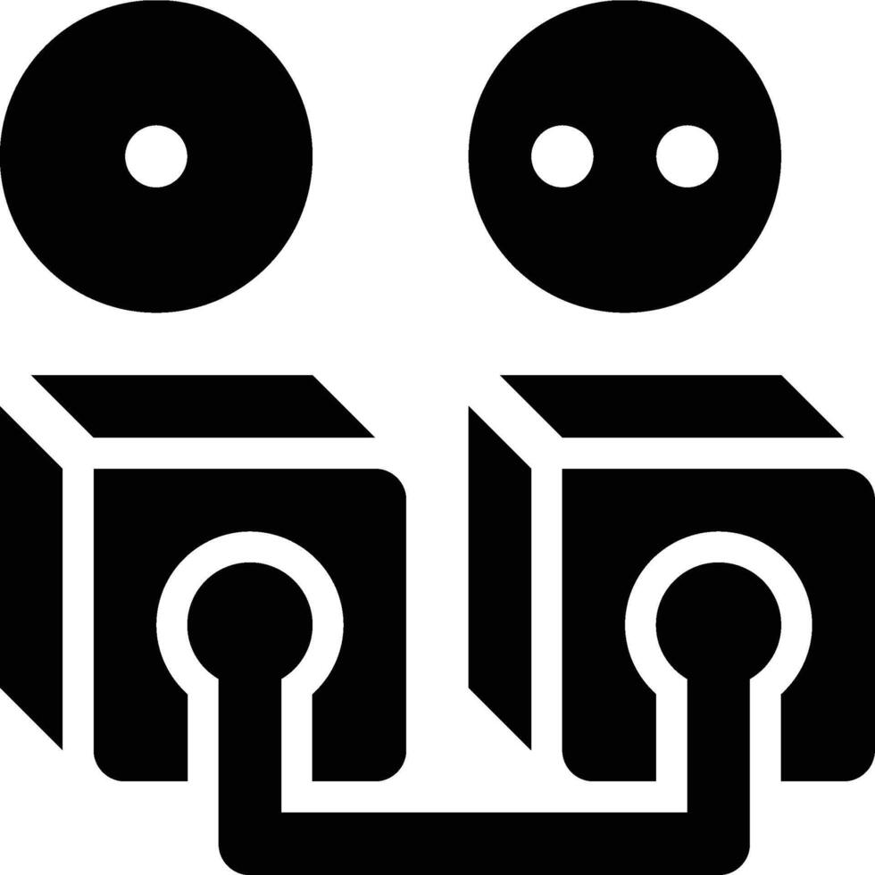 Block Height, Blockchain, Block Chain Glyph Solid Icon vector