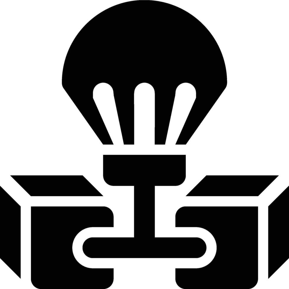 Blockchain Airdrop, Blockchain, Block Chain Glyph Solid Icon vector