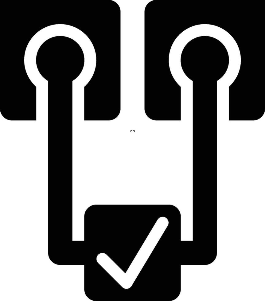 Attestation, Validator, Validation Glyph Solid Icon vector