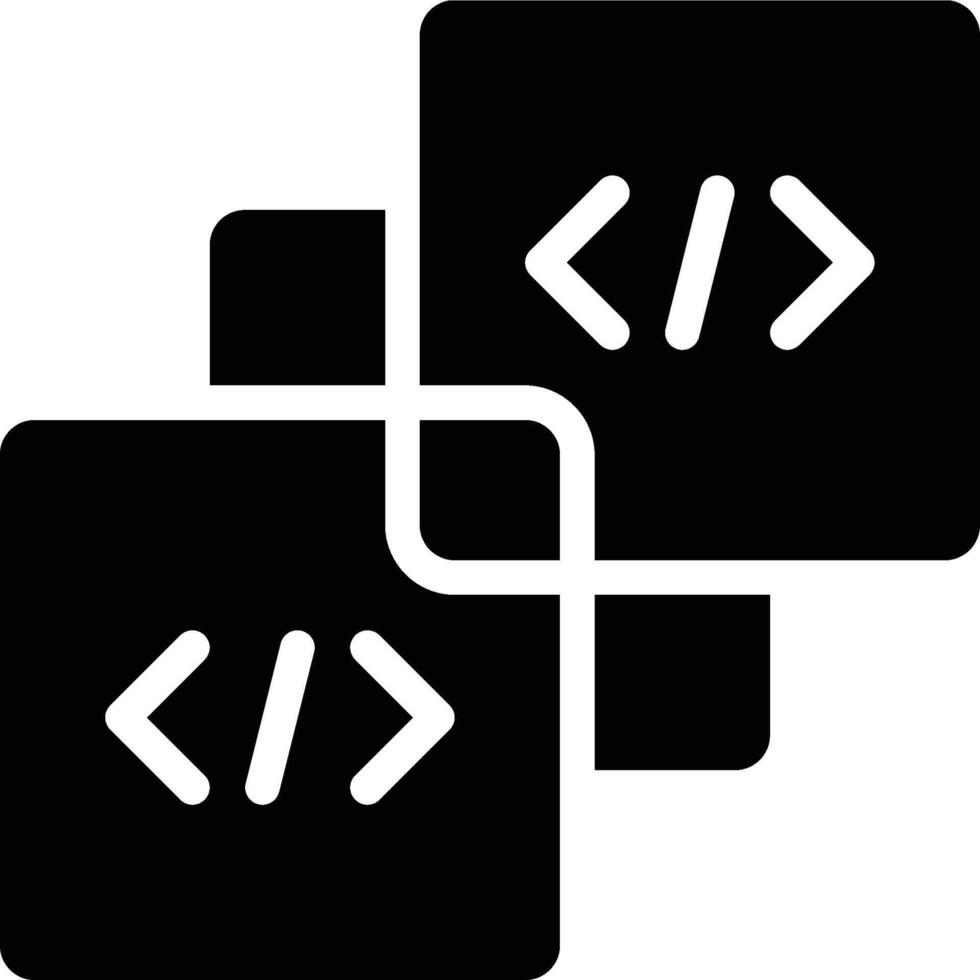 Blockchain, Block Chain, Programming Glyph Solid Icon vector