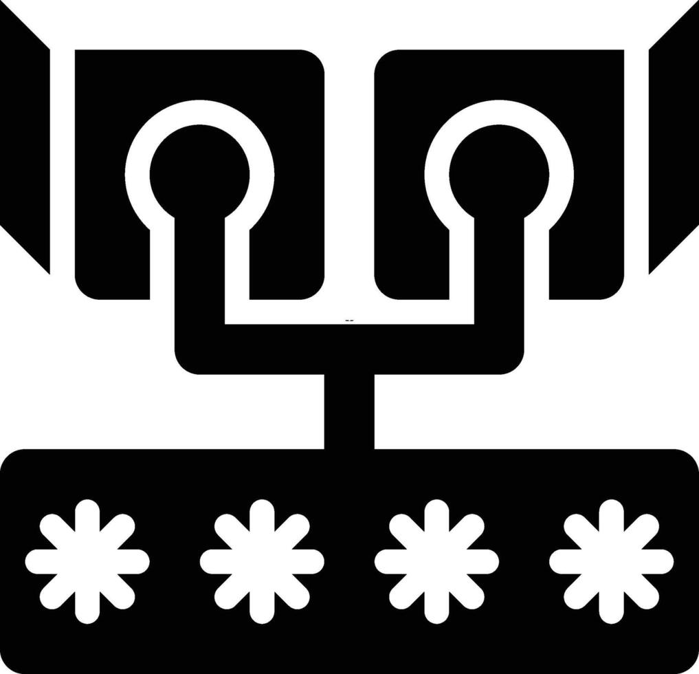 Cryptography, Blockchain, Cryptographic Glyph Solid Icon vector