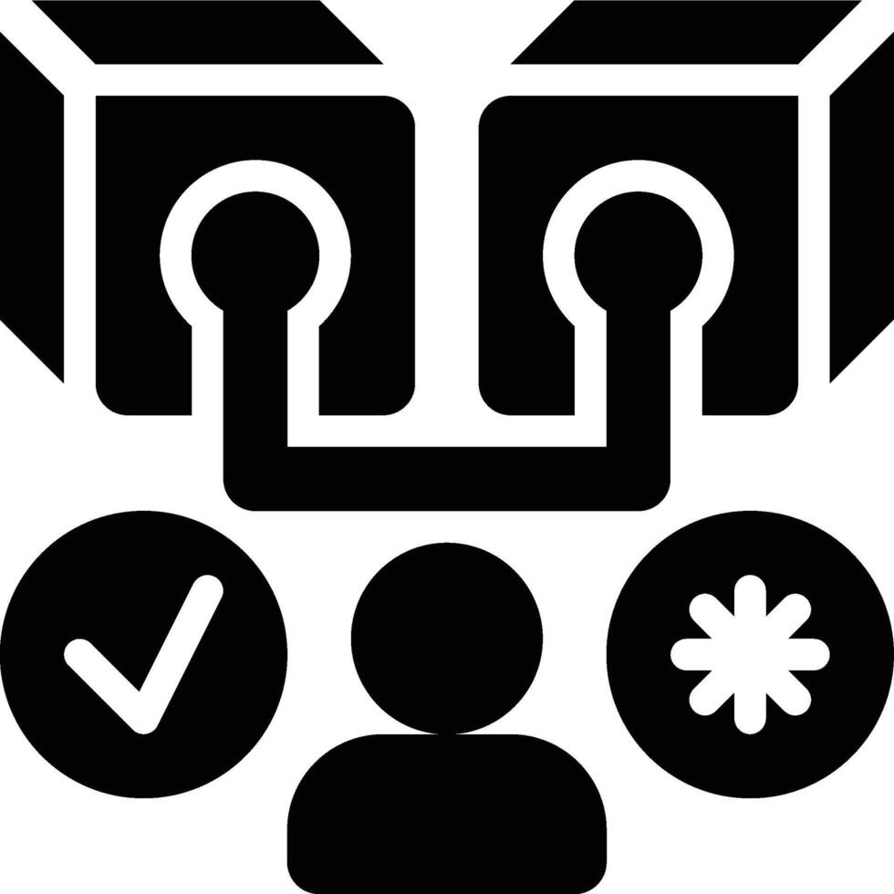 Proof of Liquidity, Auditor, Validator Glyph Solid Icon vector