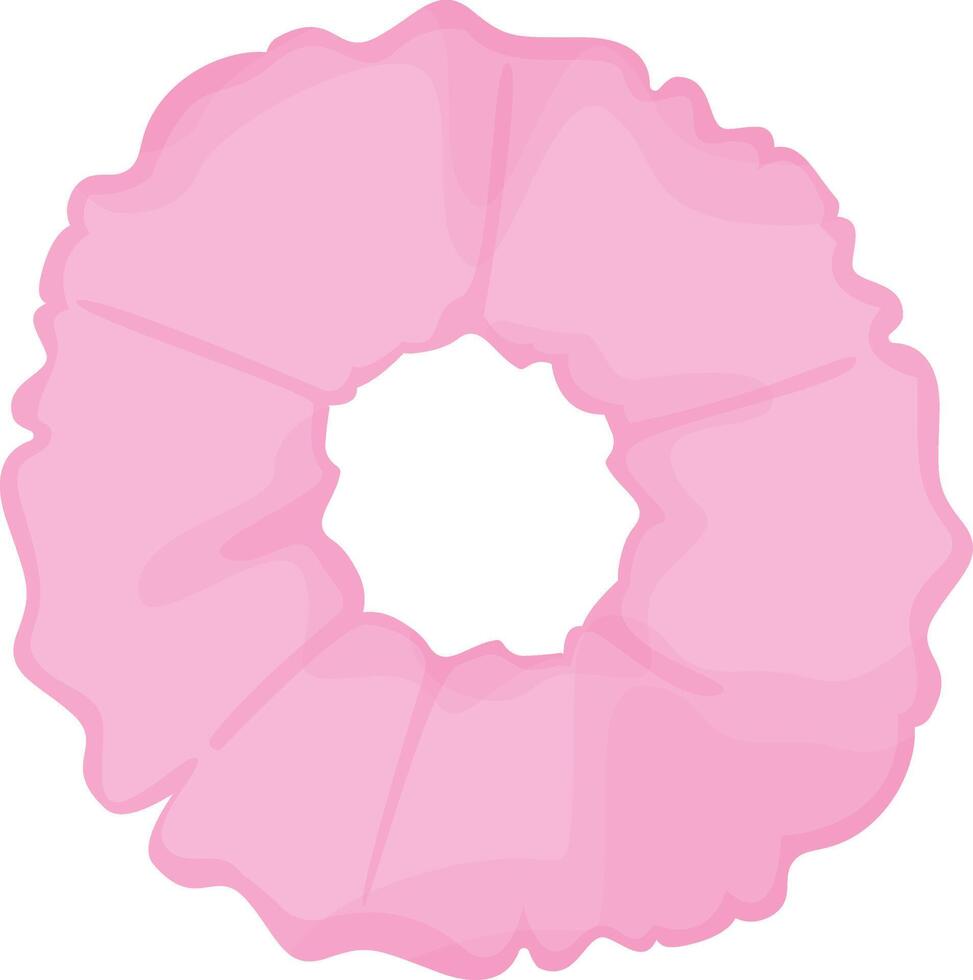 Pastel Pink Scrunchie vector