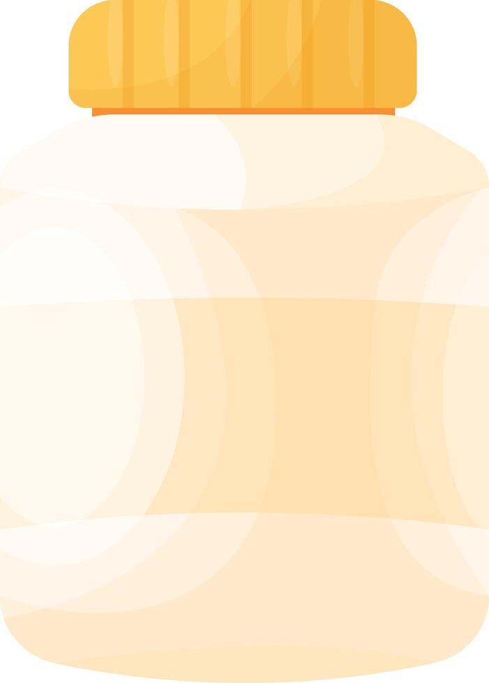 Orange Pill Container vector