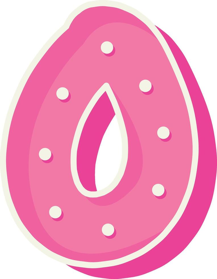 Polka Dot Font Letter O vector