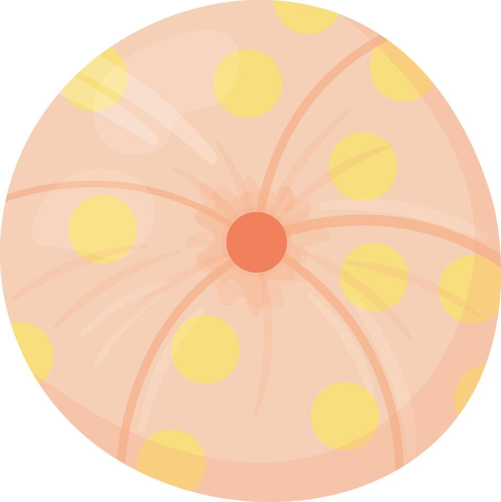 Round Polka Dot Throw Pillow vector