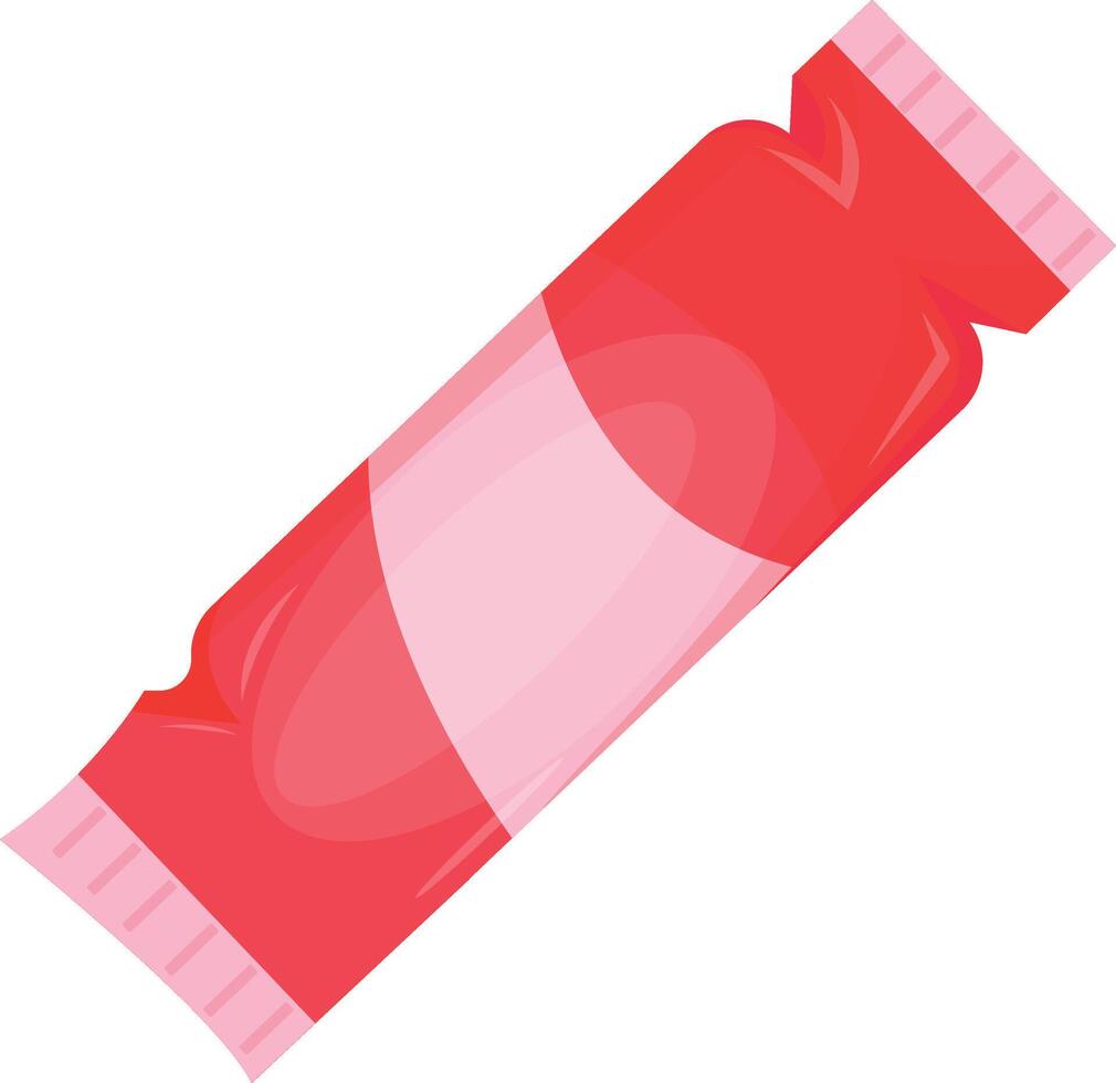 Pink and White Snack Pouch vector