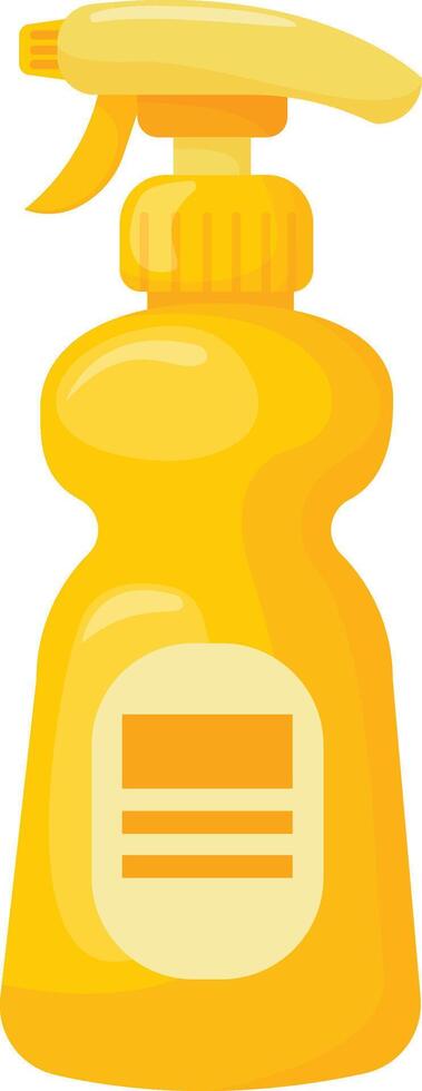 Yellow Trigger Spray Container vector