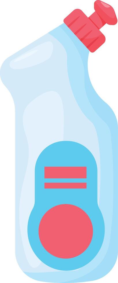 White Angled Liquid Bottle vector