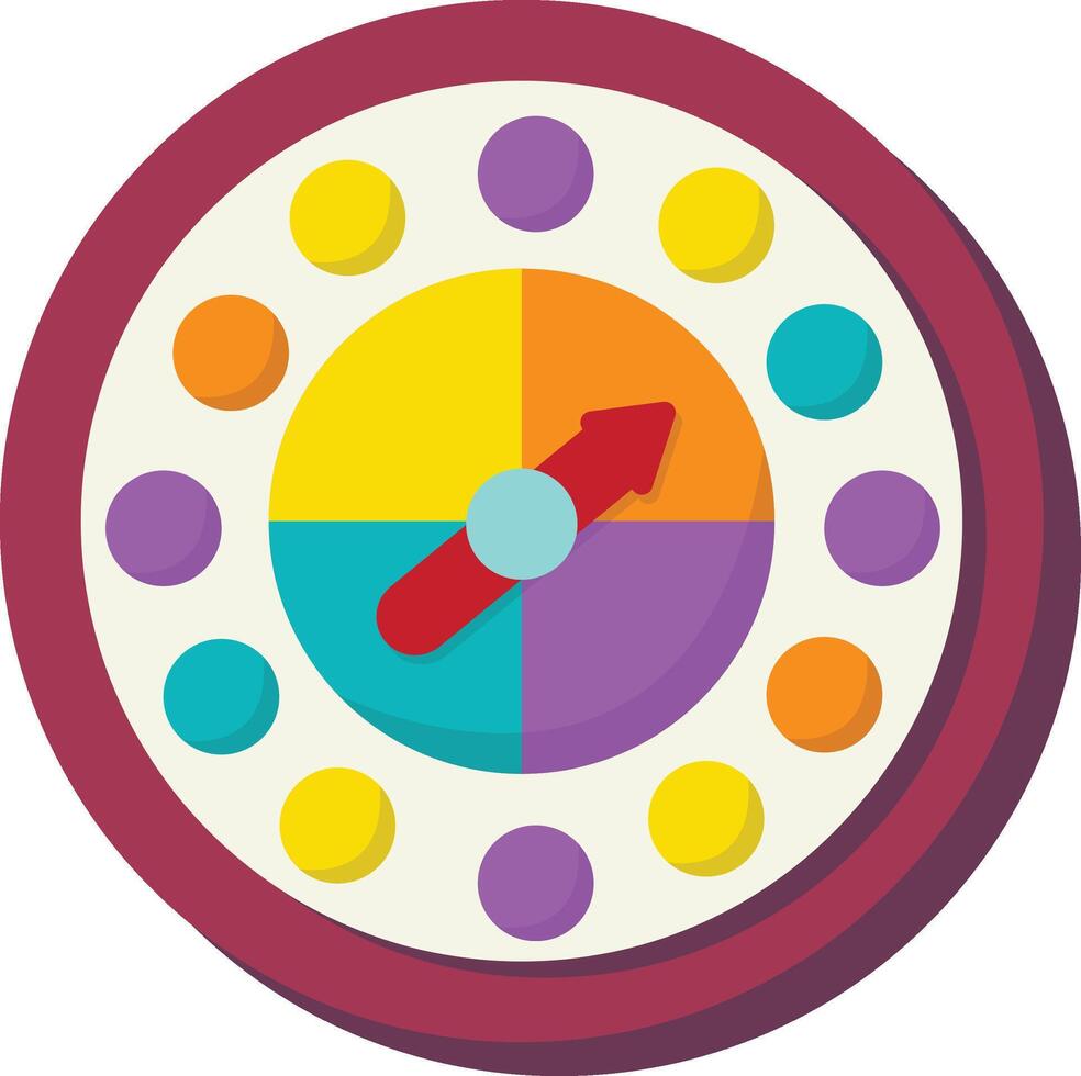 Striped Game Spinner vector