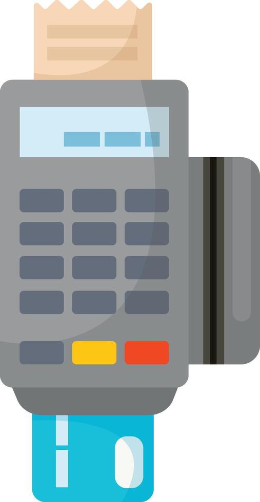 Grey Contactless Payment Terminal vector