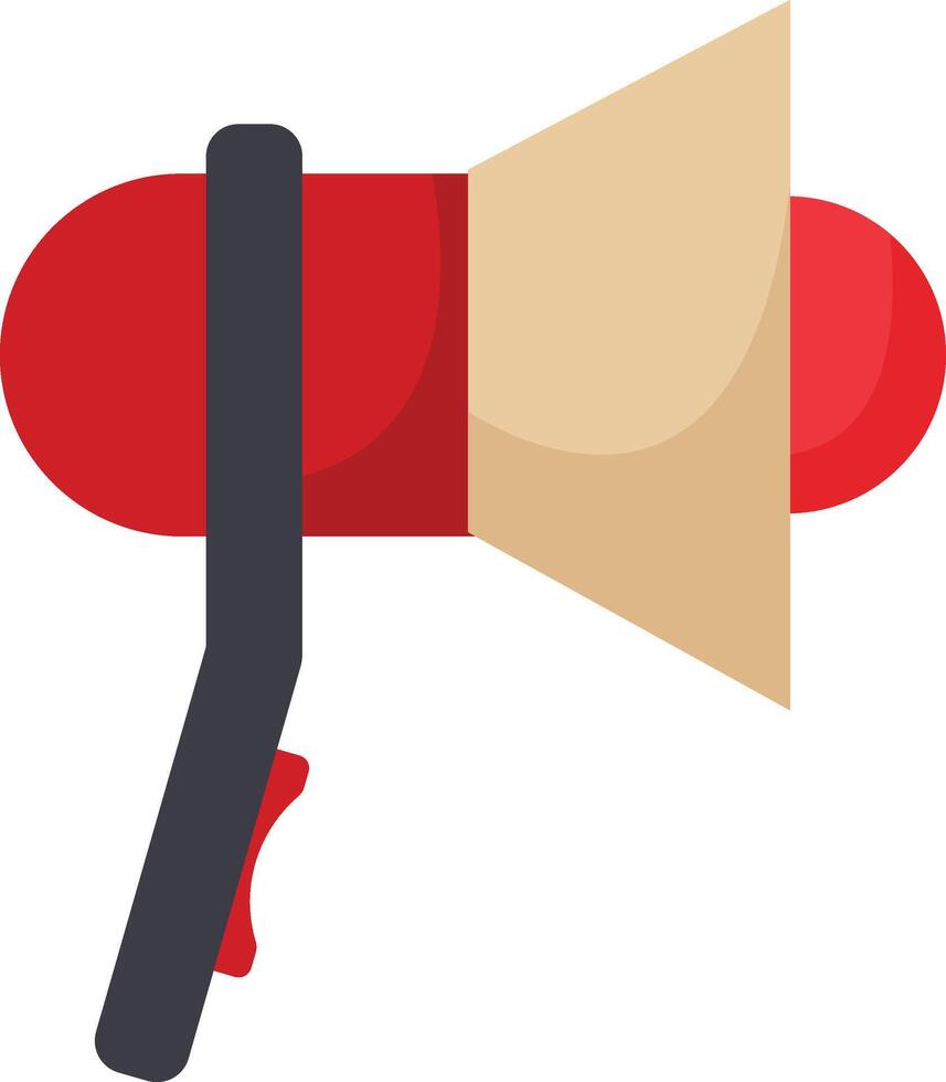 Red and White Megaphone vector