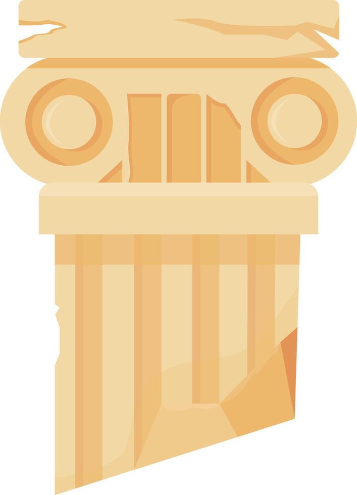 Ancient Stone Column Base vector