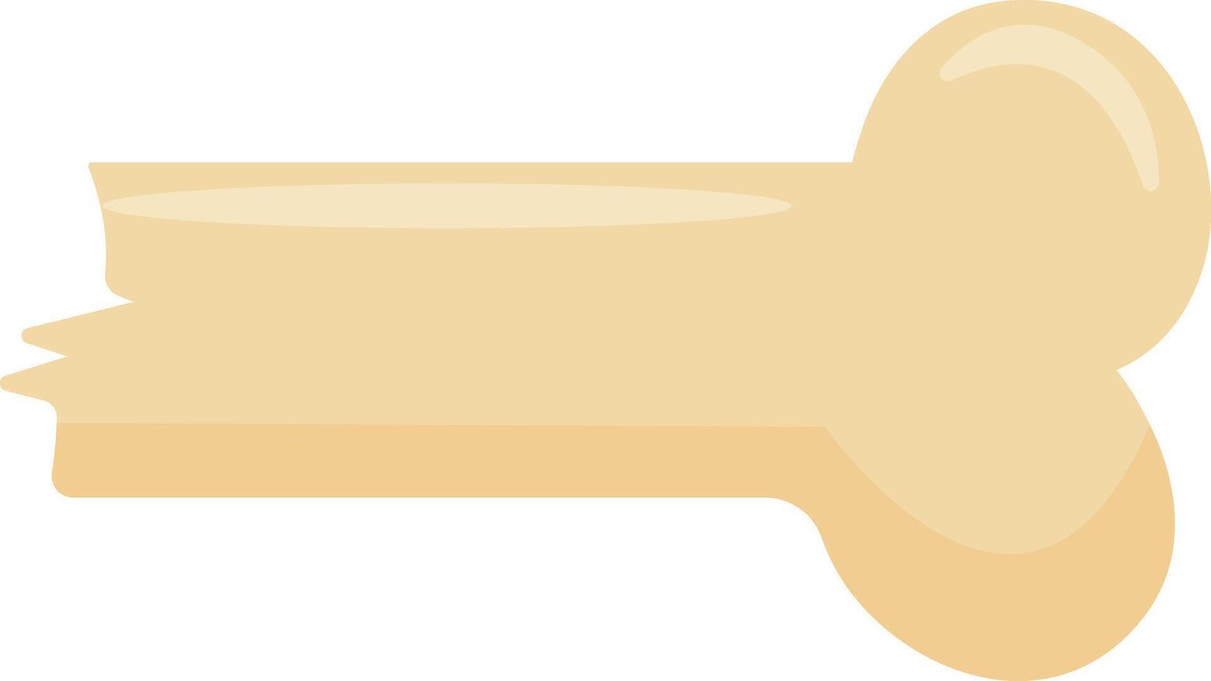 Tan Ancient Bone Piece vector