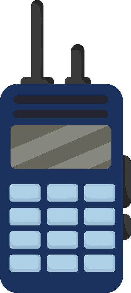 Black Portable Police Radio vector