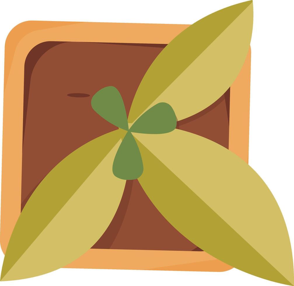 Seedling with Green Leaves vector